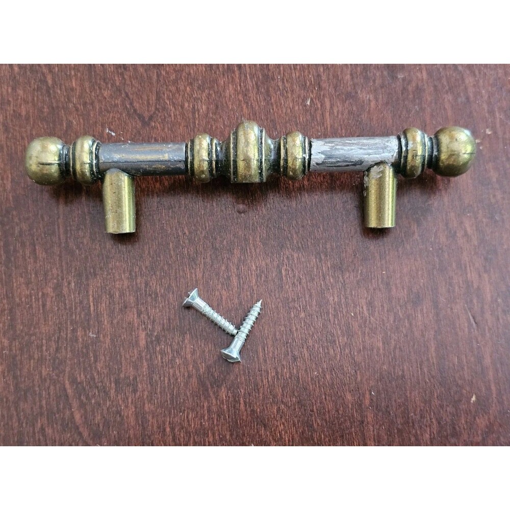 Vintage Amerock 742 1 Antique Brass Cabinet Drawer Pull Handle Hardware Canada